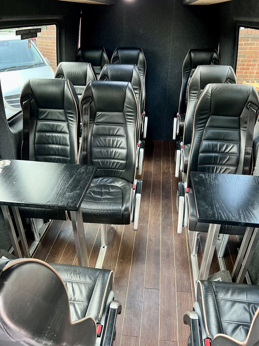 Monaco luxury minibus interior Bedford